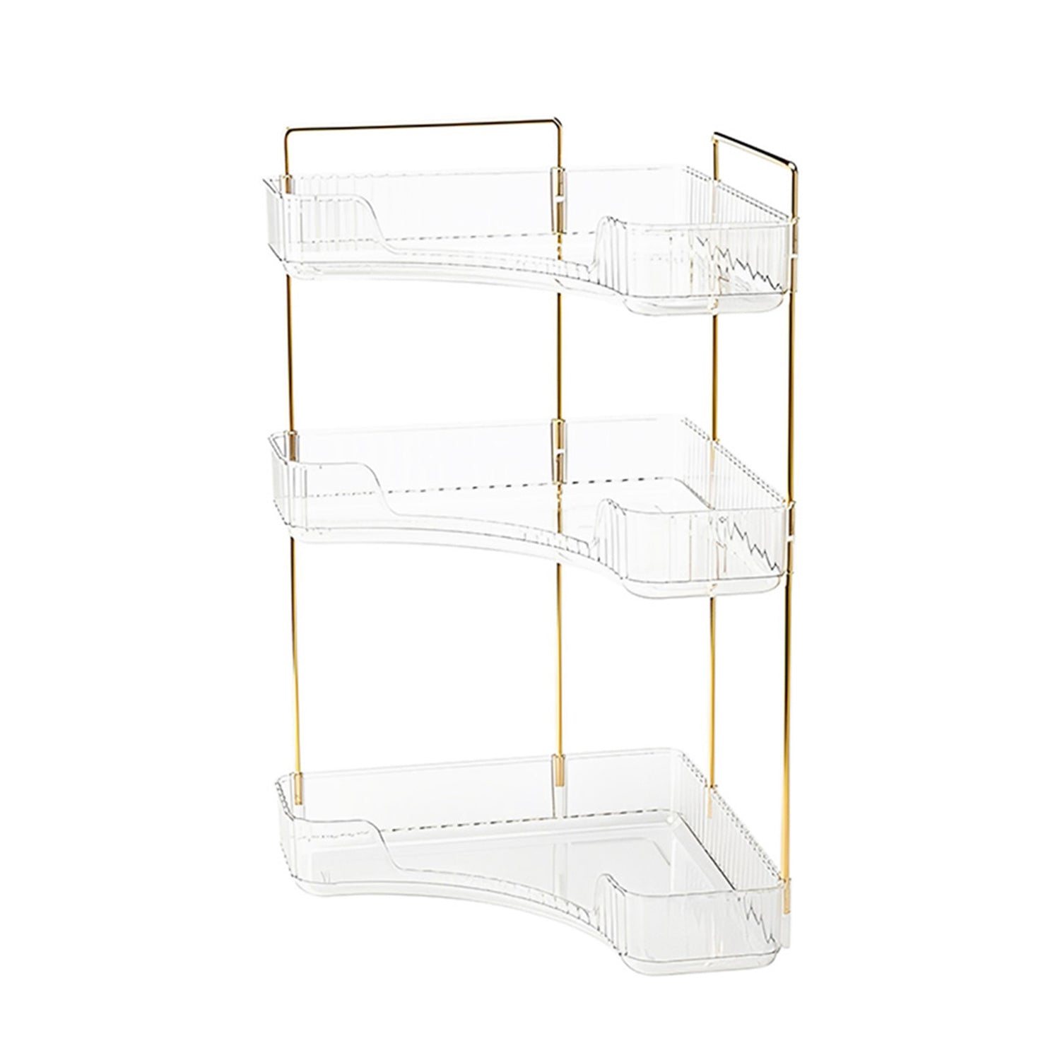 Hivvago 3-Tier Corner Counter Organizer – Space-Saving Shelf for Bathroom & More