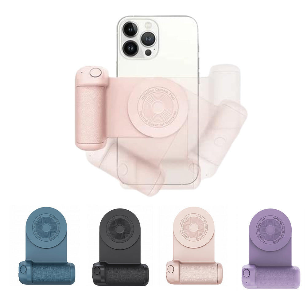3 in 1 Grip Magnetic Camera Handle Bluetooth Bracket Anti-Shake Handle Photo Stand - USB Rechargeable
