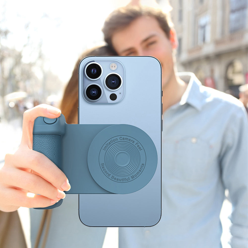 3 in 1 Grip Magnetic Camera Handle Bluetooth Bracket Anti-Shake Handle Photo Stand - USB Rechargeable