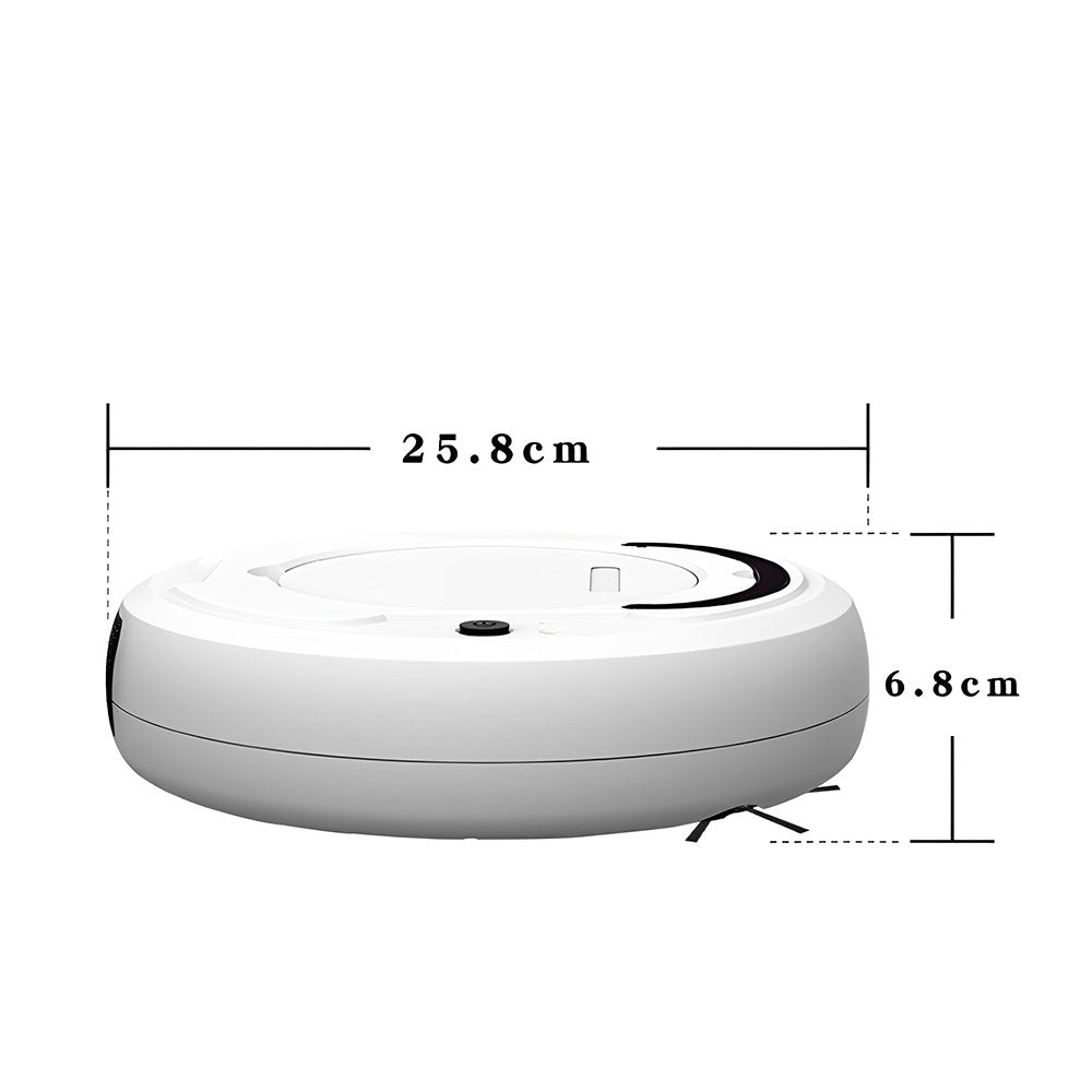 Portable Robot Vacuum Sweeper Cleaner-USB Rechargeable