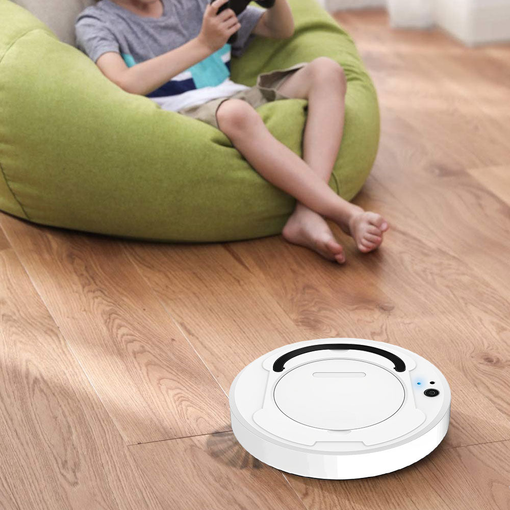 Portable Robot Vacuum Sweeper Cleaner-USB Rechargeable