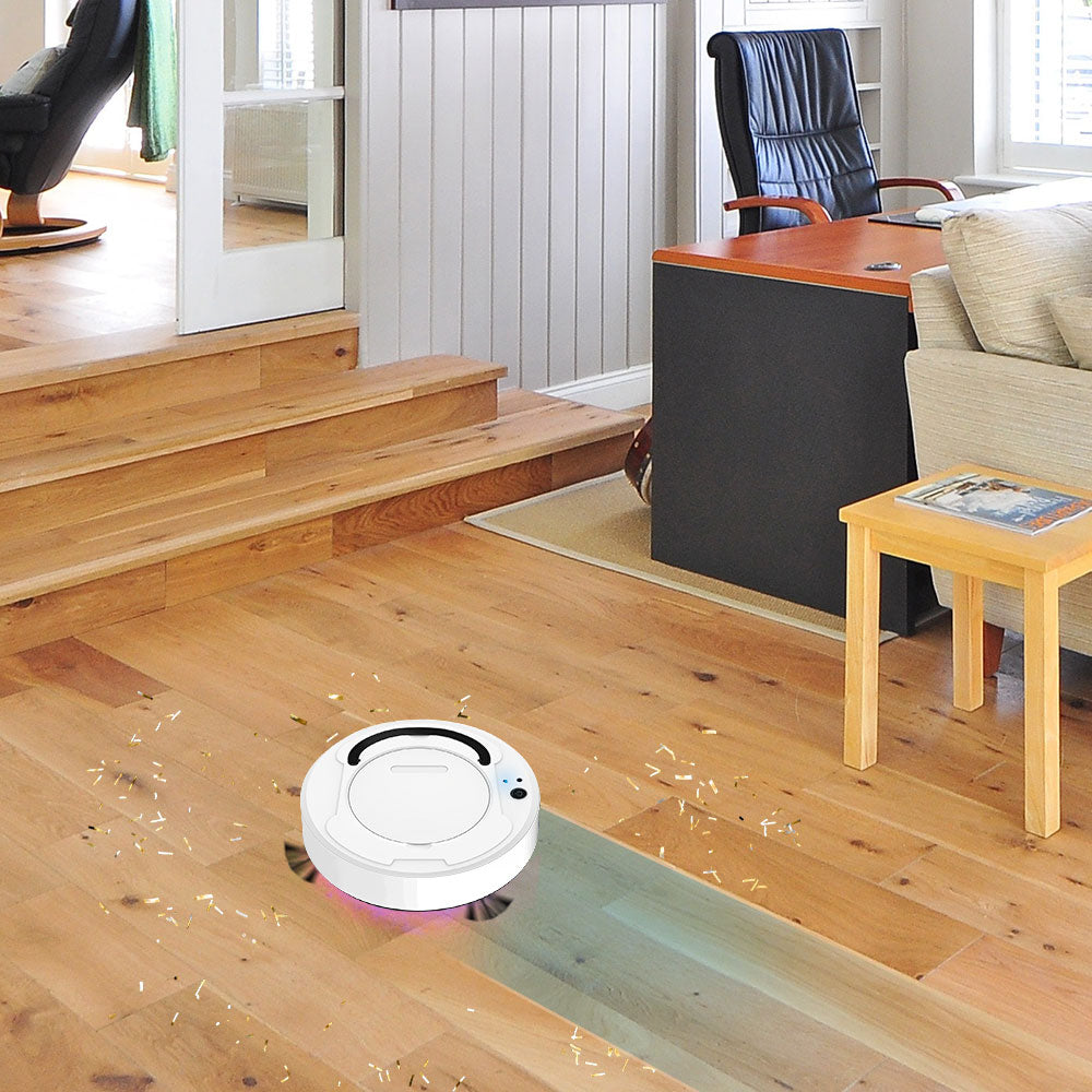Portable Robot Vacuum Sweeper Cleaner-USB Rechargeable