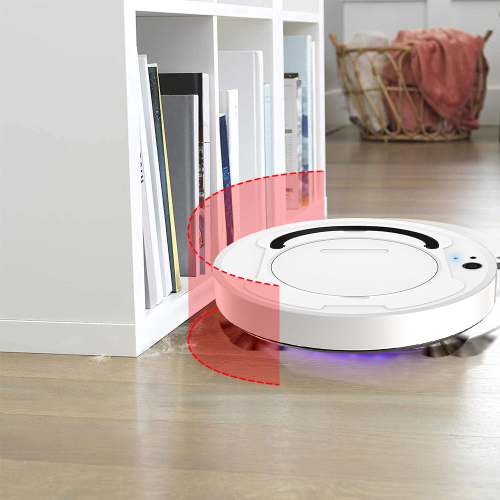 Portable Robot Vacuum Sweeper Cleaner-USB Rechargeable
