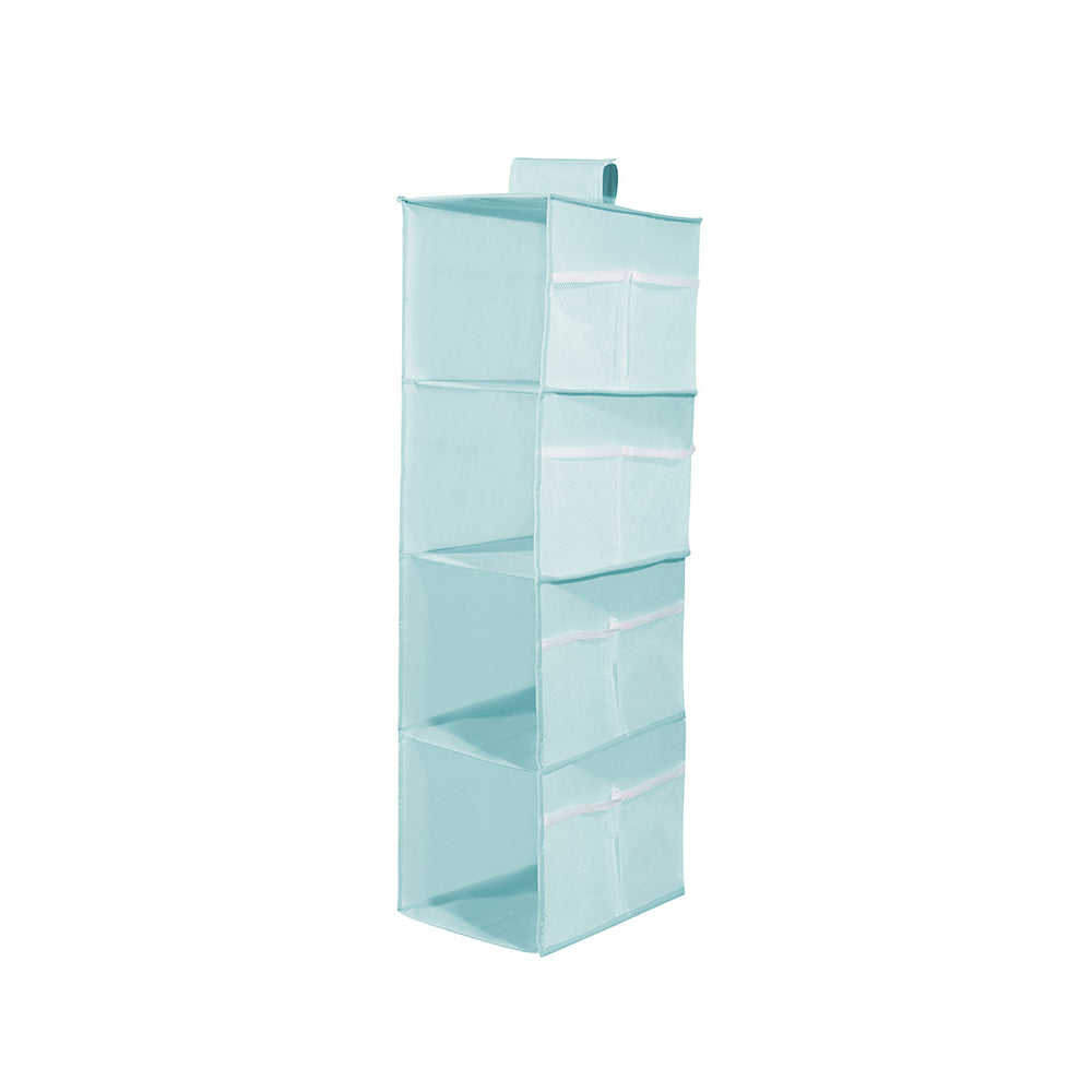 4 Layers Hanging Cube Closet Organizer with Side Storage