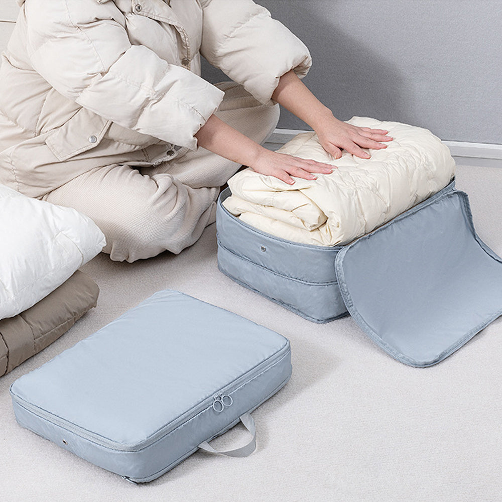 Compression Packing Cube Foldable Puffer Jacket Travel Storage