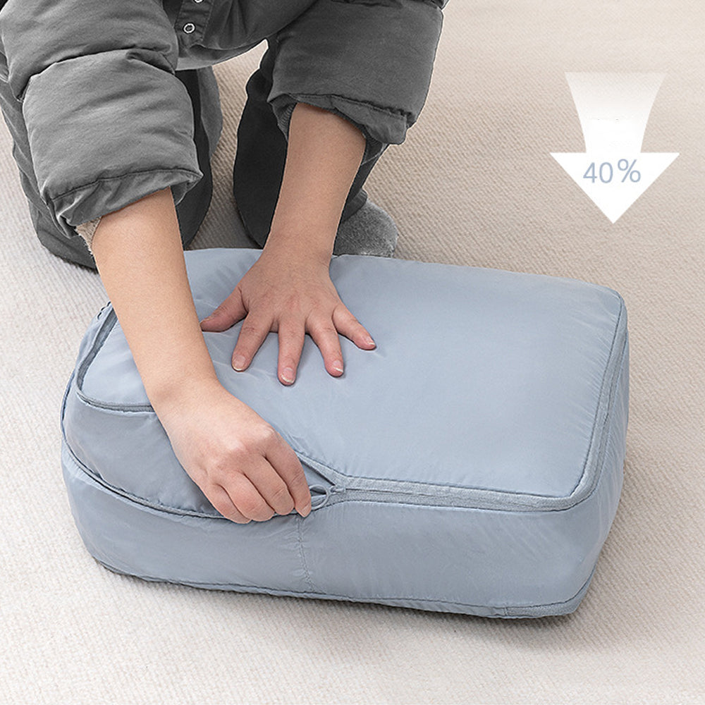 Compression Packing Cube Foldable Puffer Jacket Travel Storage