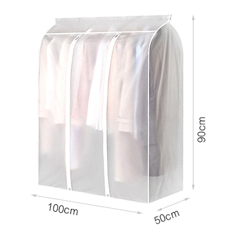 3D Zipper Clothes Dust Cover Garment Wardrobe Bag Storage