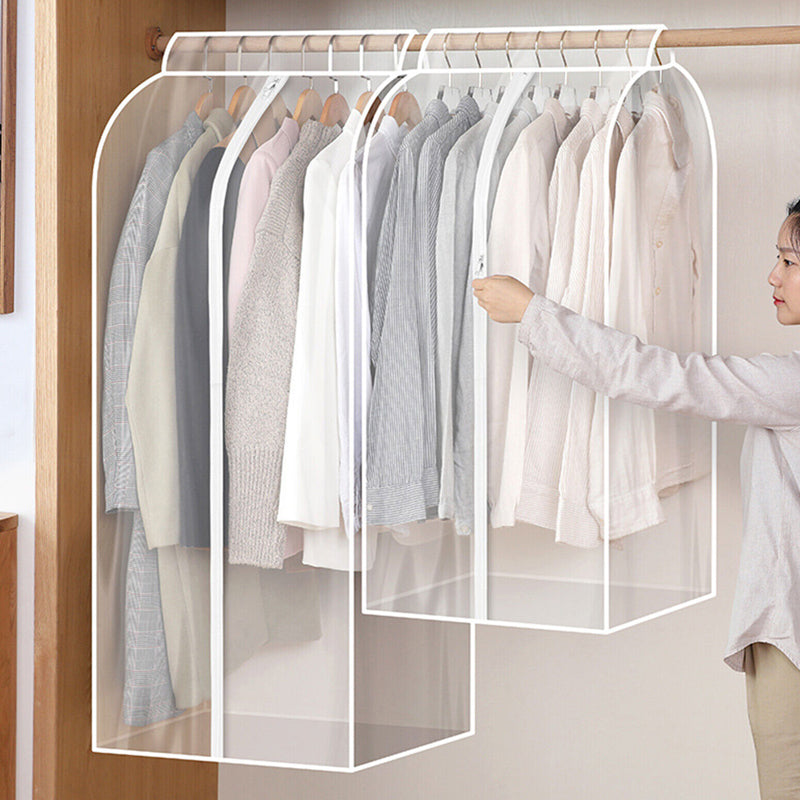 3D Zipper Clothes Dust Cover Garment Wardrobe Bag Storage