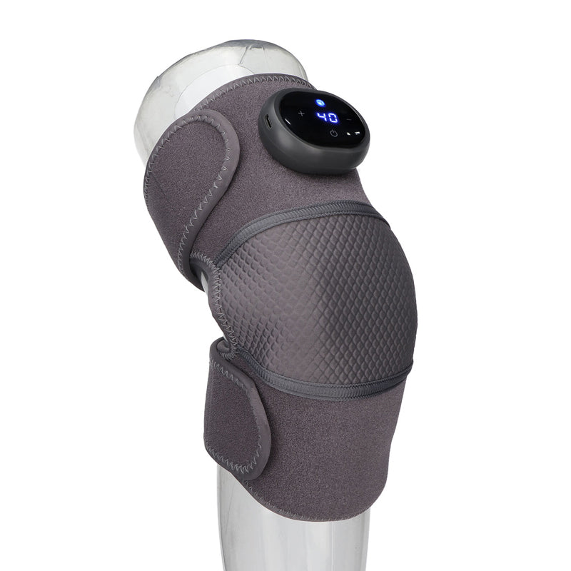Heated Knee Brace Wrap with Massager for Pain Relief- Type C Rechargeable