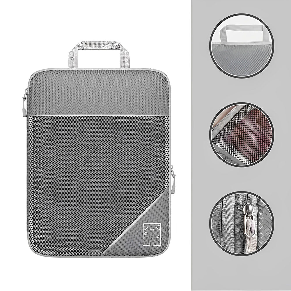 Pack of 6 Compression Packing Cube Traveling Storage Bags