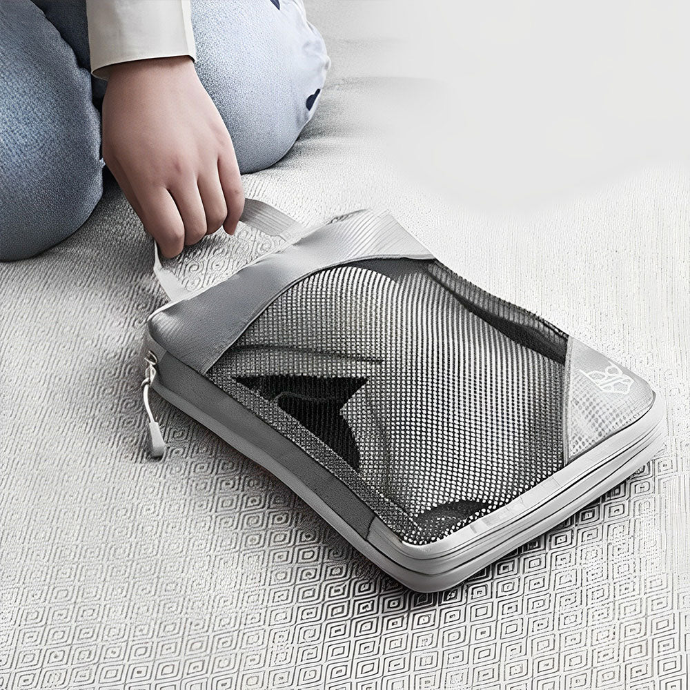 Pack of 6 Compression Packing Cube Traveling Storage Bags