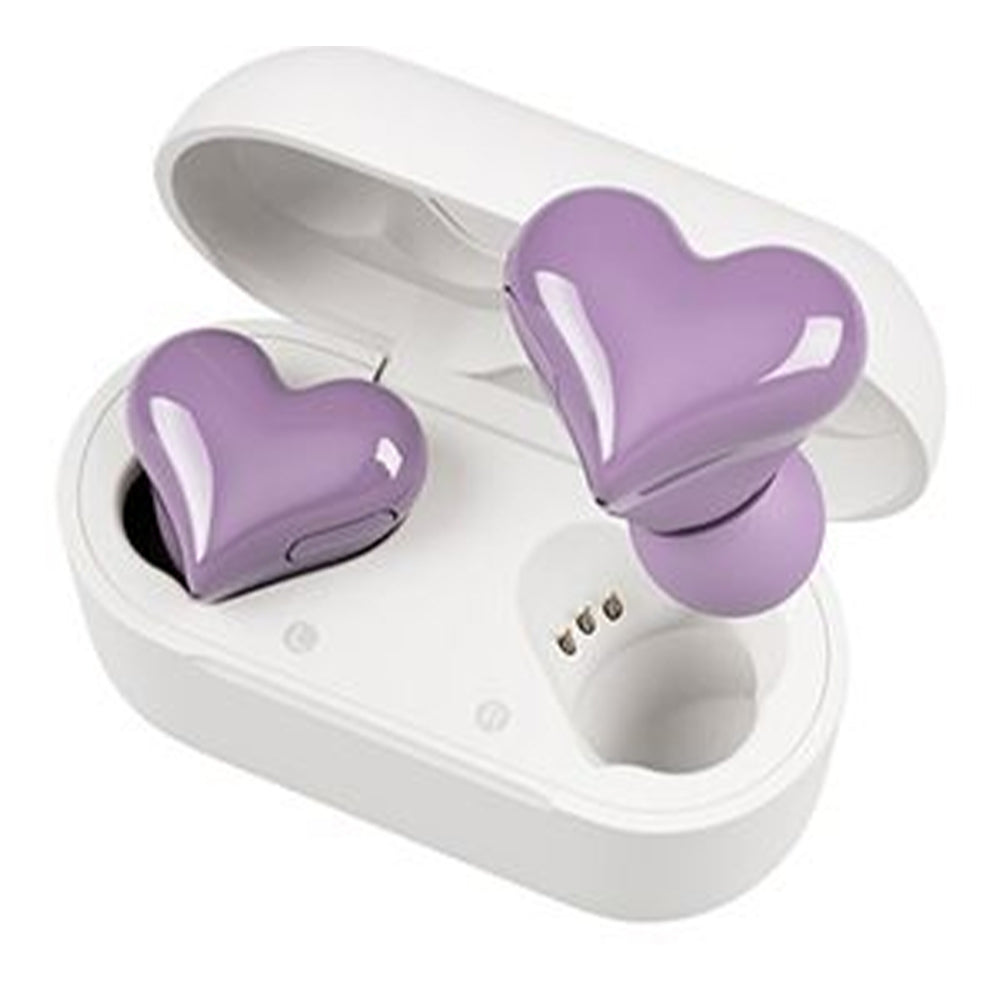 Wireless Bluetooth Heart Style Earphones - USB Rechargeable