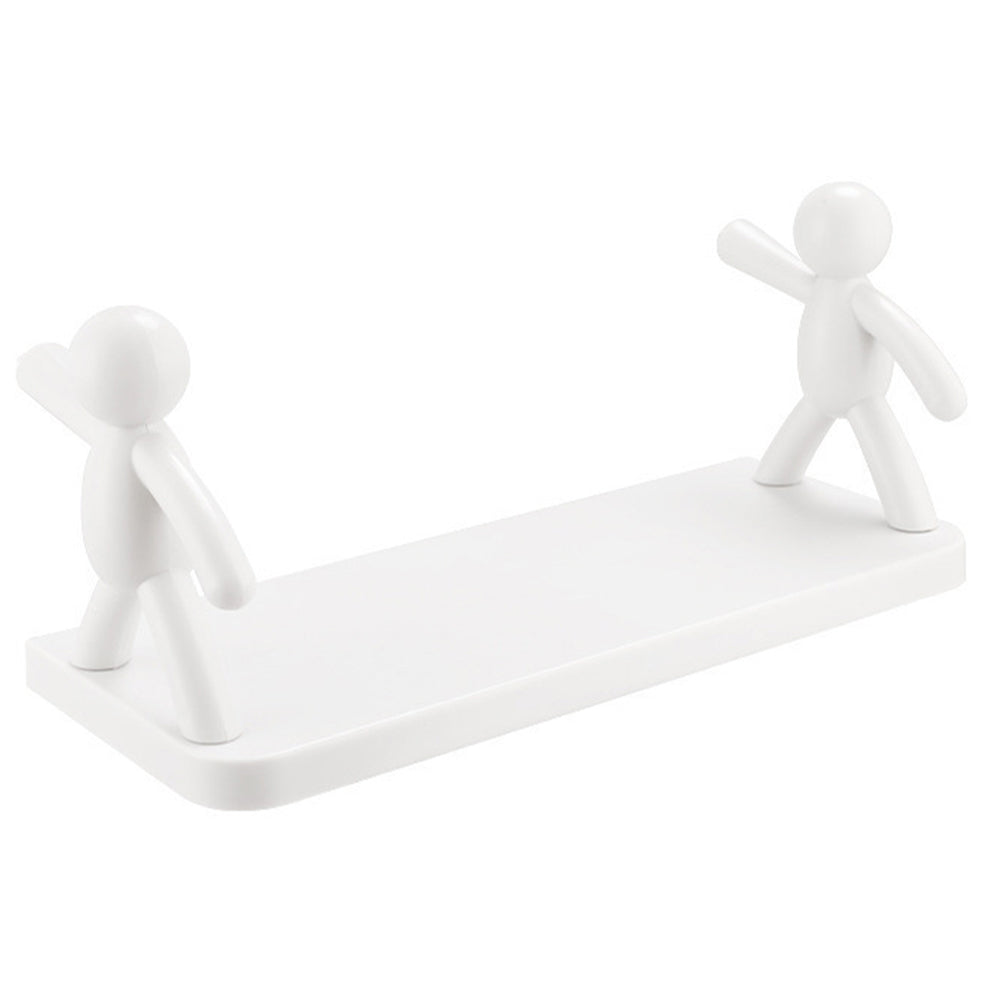 Wall-Mounted Human-Shaped Guardrail Hook Storage Rack