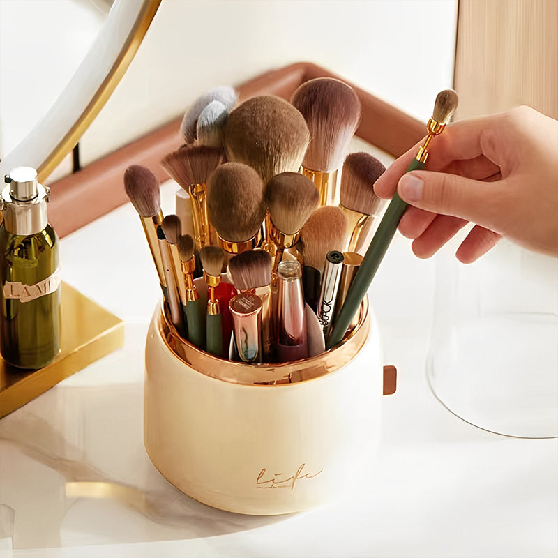 360° Rotating Makeup Organizer Cosmetic Storage Box