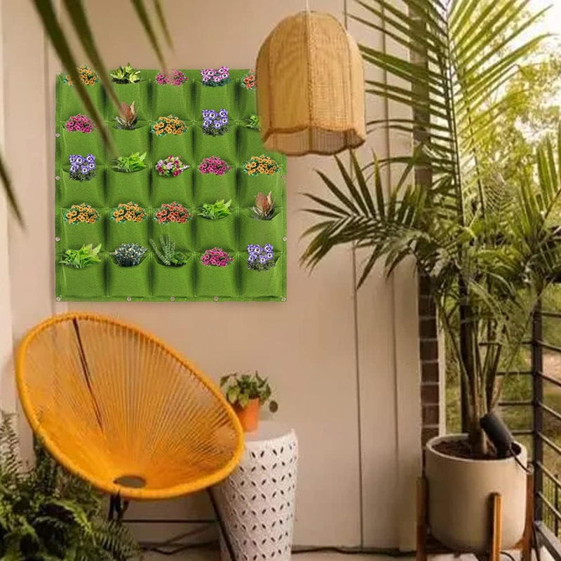 Wall Hanging Pocket Planting Bags Vertical Succulent Plant Pots