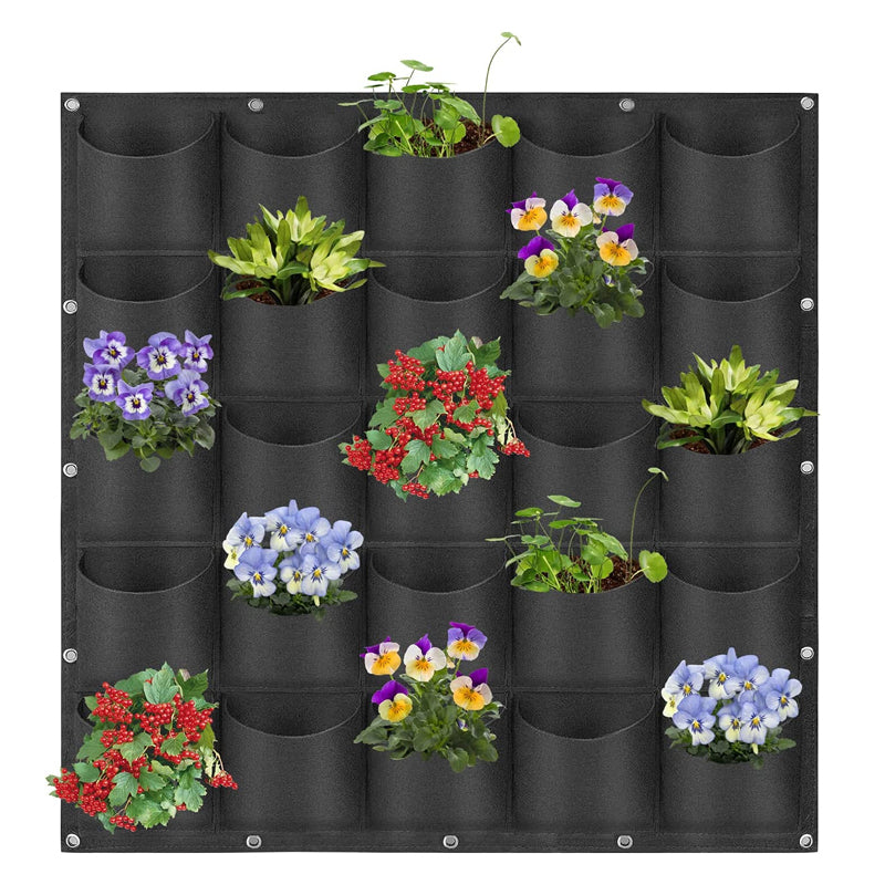Wall Hanging Pocket Planting Bags Vertical Succulent Plant Pots