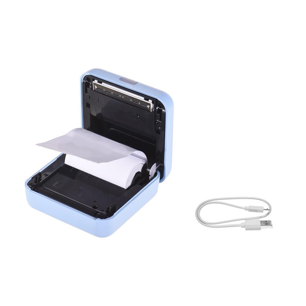 Mini Pocket Thermal Paper Photo Printer with Paper- USB Rechargeable