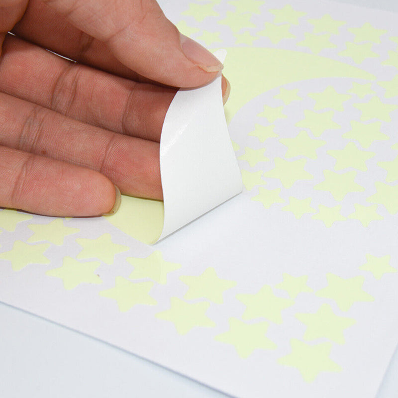 525 Pcs Luminous Solar System Glow in the Dark Wall Ceiling Stickers