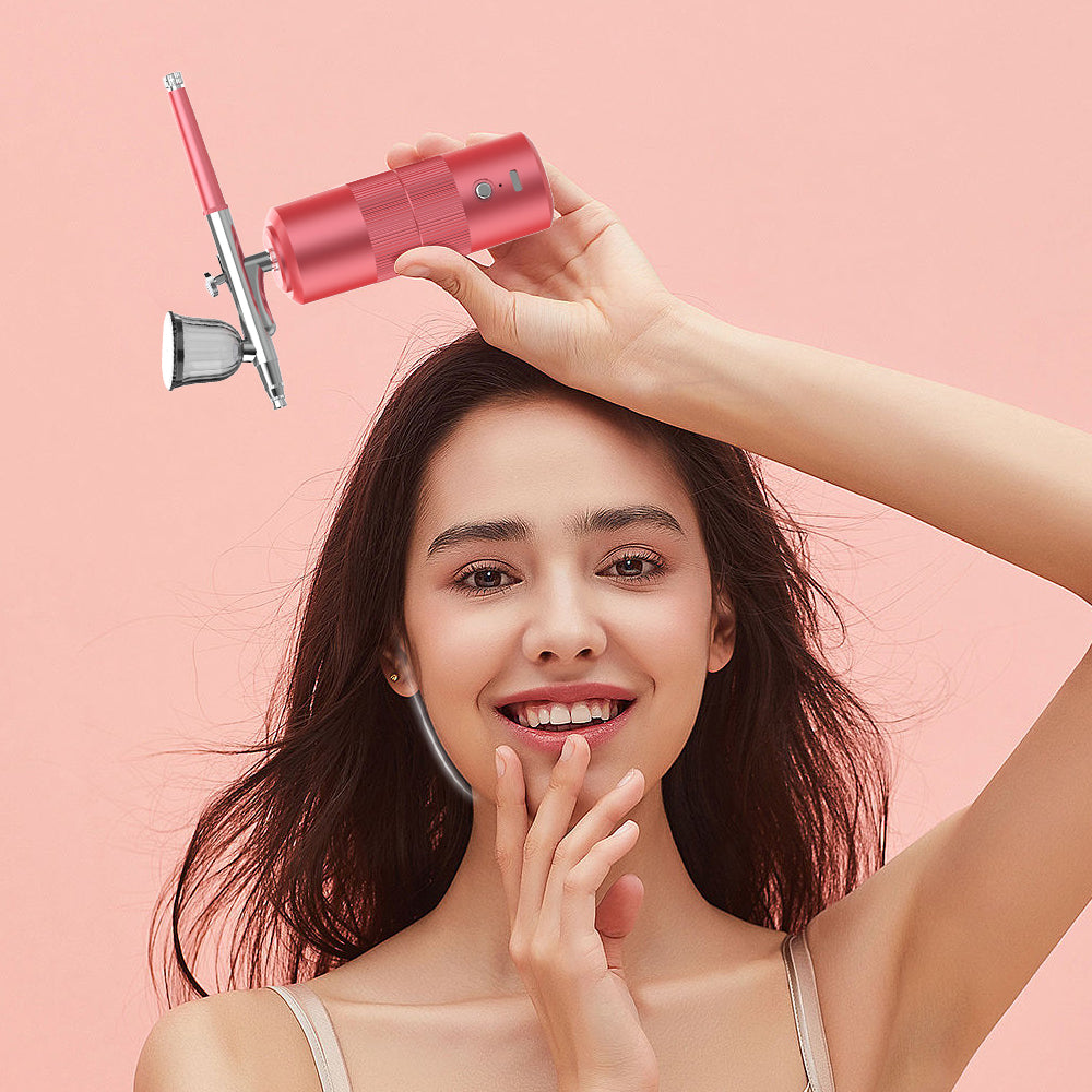 Mini Air Compressor Kit Air Brush Paint Air Spray- USB Rechargeable