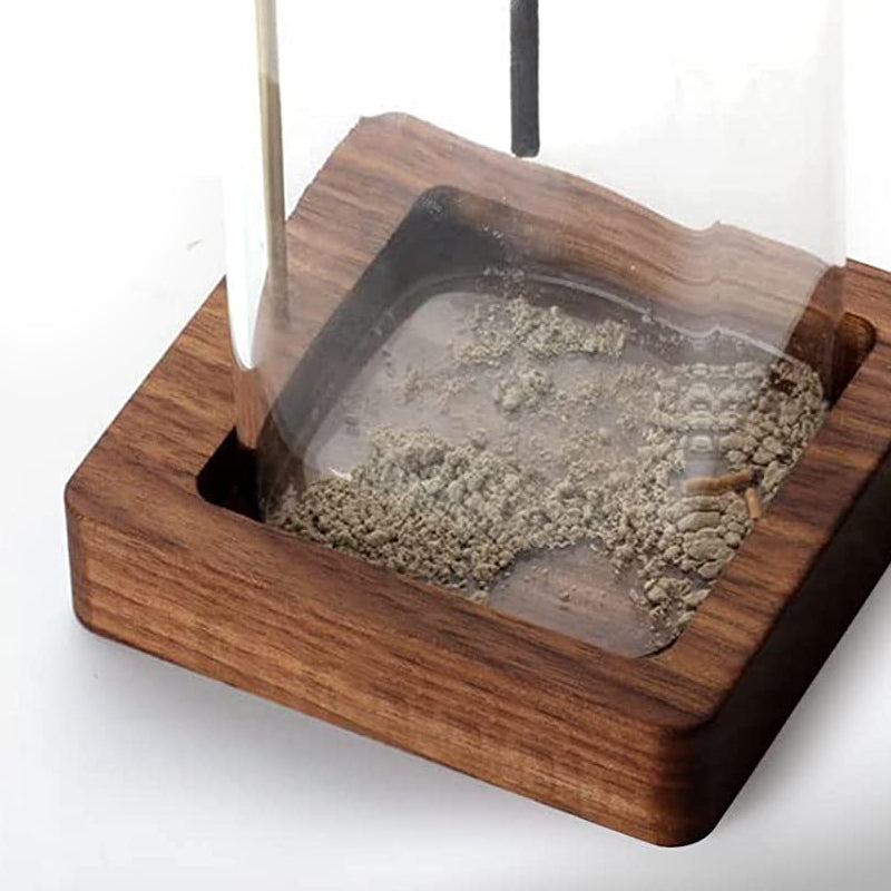 Inverted Vertical Incense Stick Holder Glass Bottle