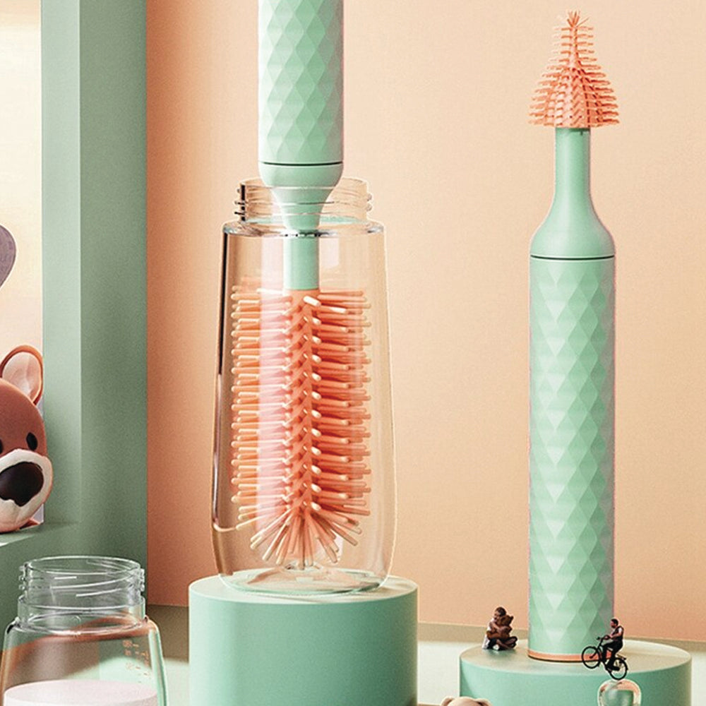 3-in-1 Electric Silicone Cordless Bottle Brush Cleaner USB Rechargeable