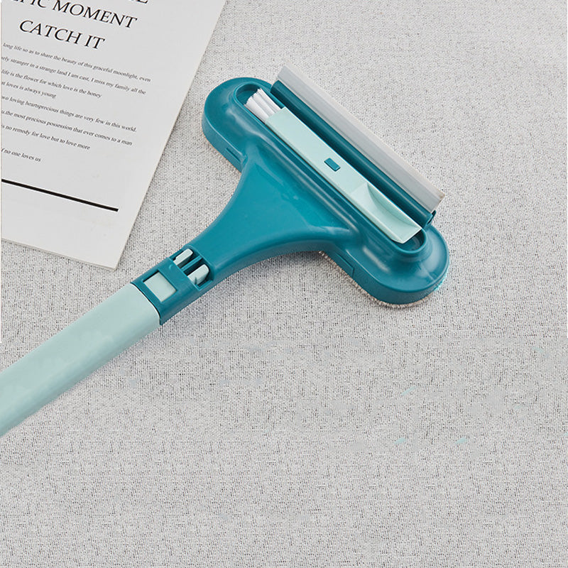 Wet and Dry Double Sided Cleaning Scraper Window Glass Cleaning Brush