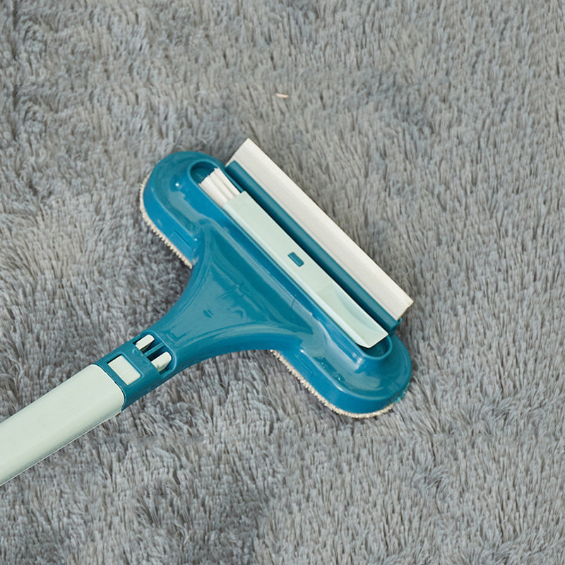 Wet and Dry Double Sided Cleaning Scraper Window Glass Cleaning Brush
