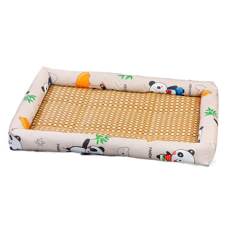 Anti-Scratch Non-Slip Washable Mattress Summer Rattan Pet Cooling Mat