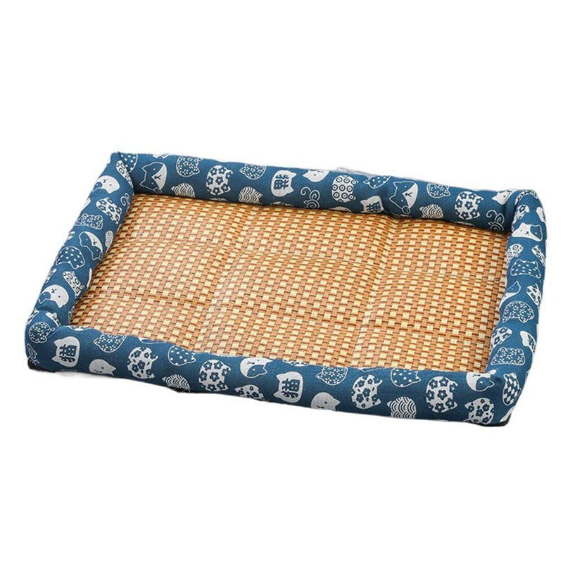 Anti-Scratch Non-Slip Washable Mattress Summer Rattan Pet Cooling Mat