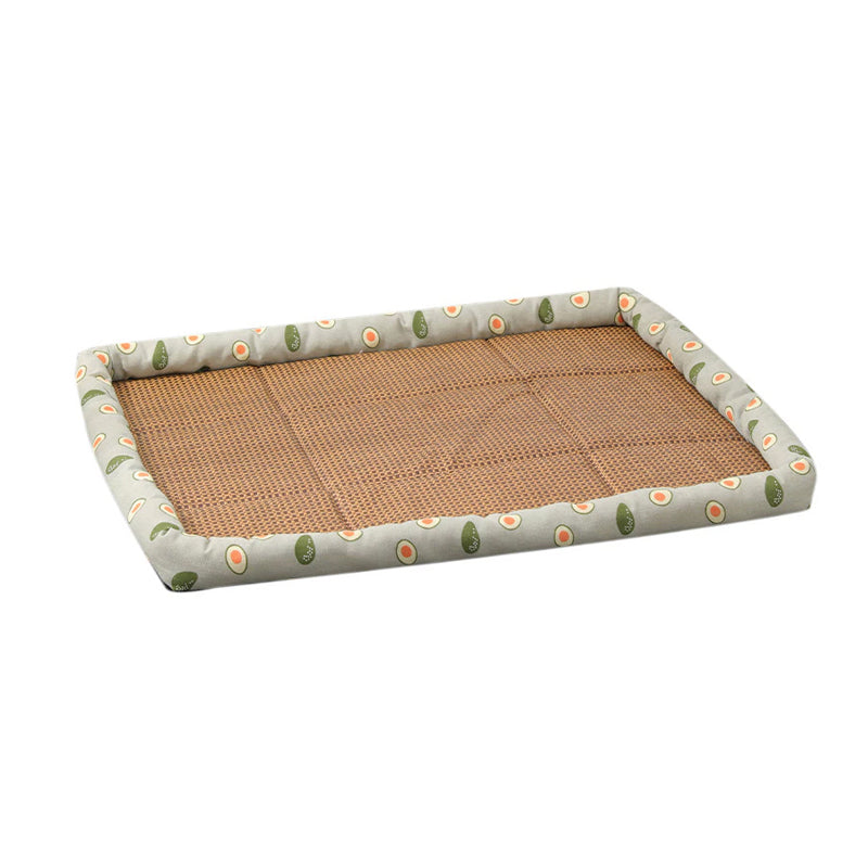 Anti-Scratch Non-Slip Washable Mattress Summer Rattan Pet Cooling Mat