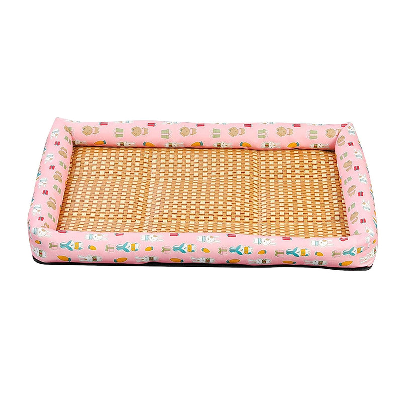 Anti-Scratch Non-Slip Washable Mattress Summer Rattan Pet Cooling Mat