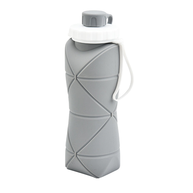 600ml Collapsible Silicone Sports Water Bottle
