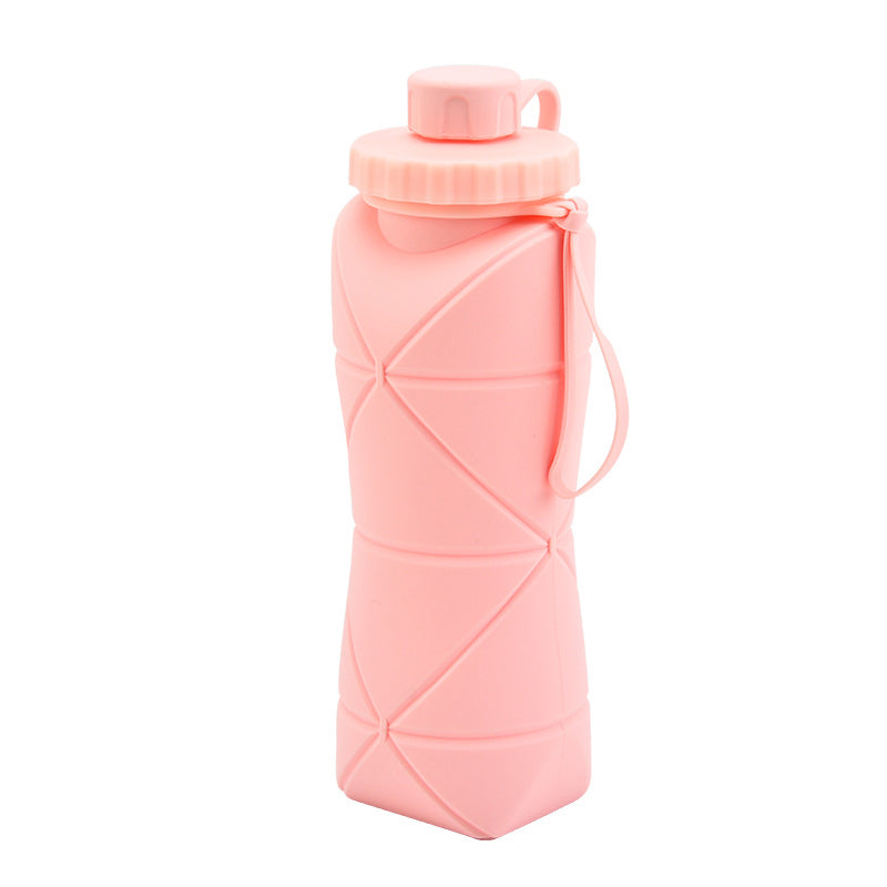 600ml Collapsible Silicone Sports Water Bottle