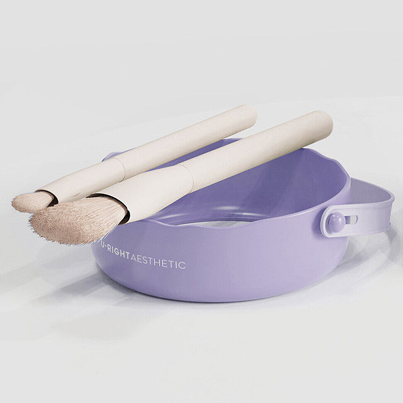 2 in 1 Makeup Brush Silicone Cleaning and Drying Scrubbing Bowl