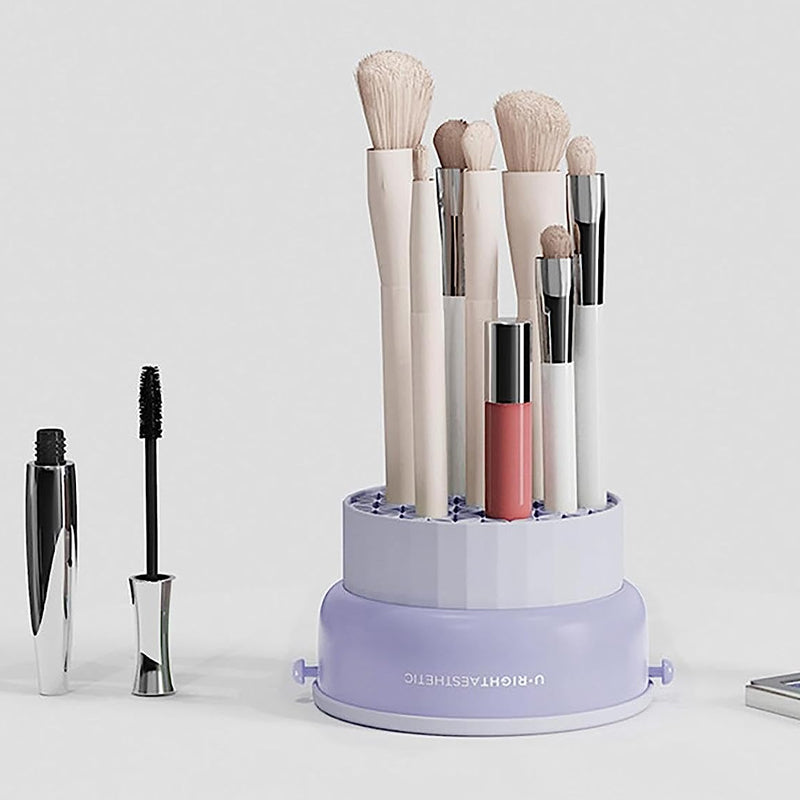 2 in 1 Makeup Brush Silicone Cleaning and Drying Scrubbing Bowl