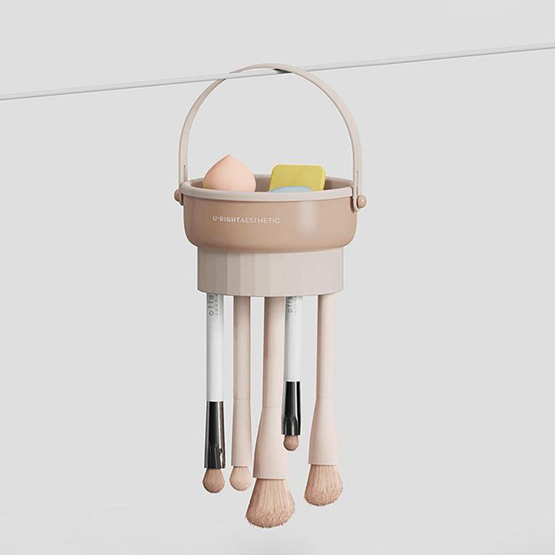 2 in 1 Makeup Brush Silicone Cleaning and Drying Scrubbing Bowl