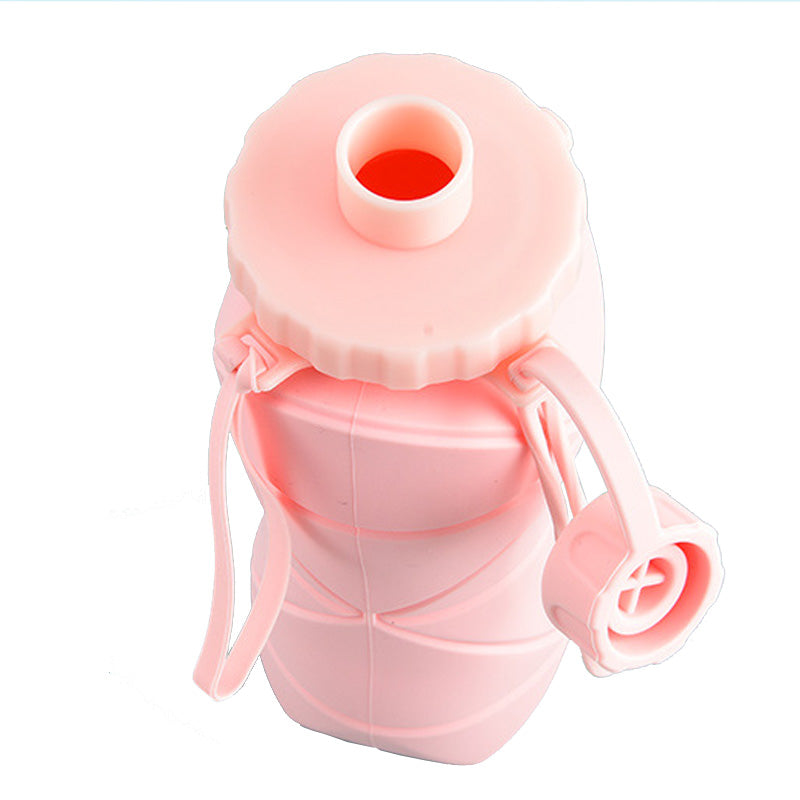 600ml Collapsible Silicone Sports Water Bottle