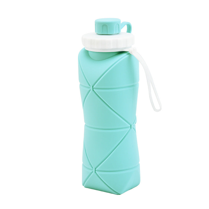 600ml Collapsible Silicone Sports Water Bottle