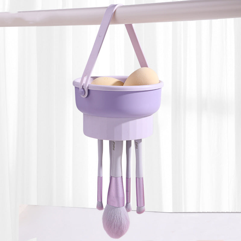 2 in 1 Makeup Brush Silicone Cleaning and Drying Scrubbing Bowl