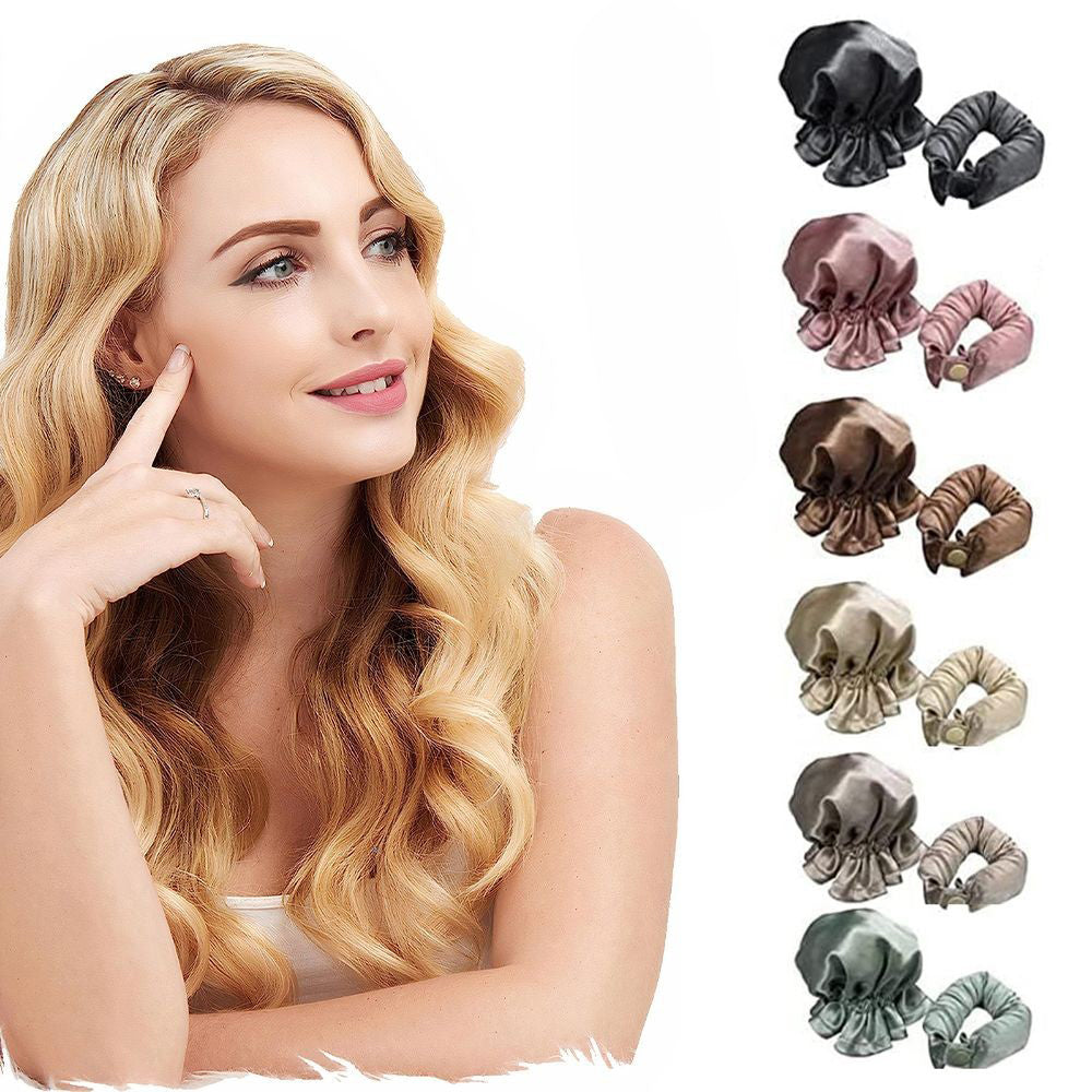 Heatless Hair Curler Bun Bons Hair Rollers with Cap