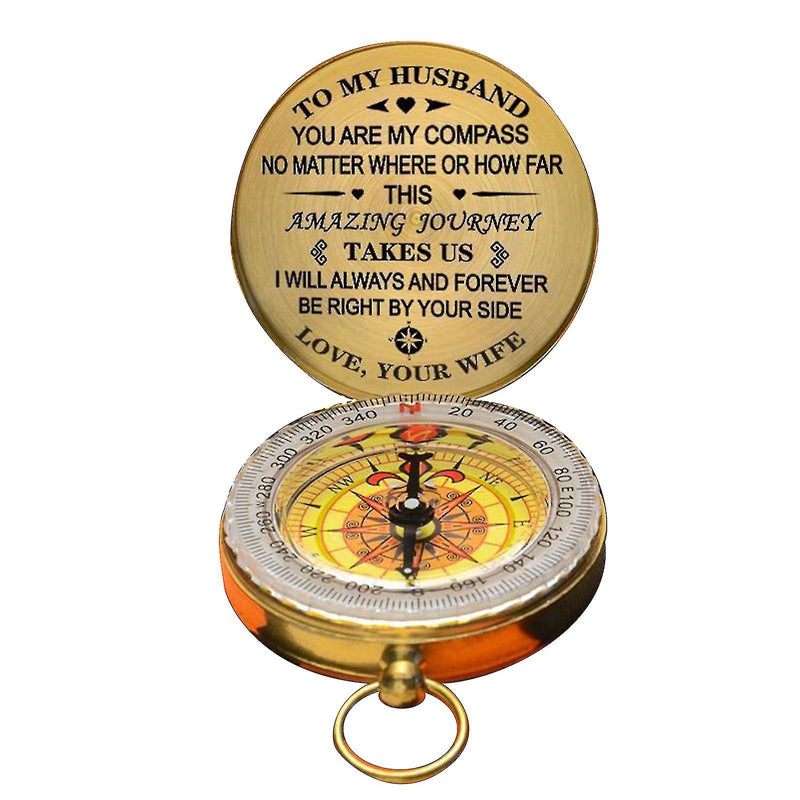 Retro Designed Outdoor Traveling Compass with Dedication Message