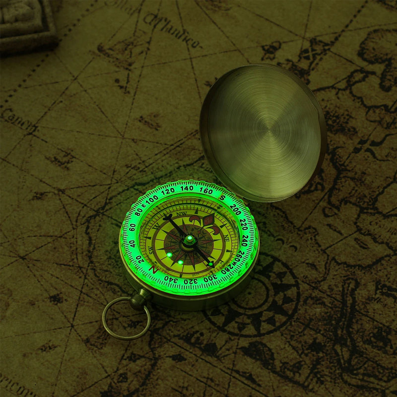 Retro Designed Outdoor Traveling Compass with Dedication Message