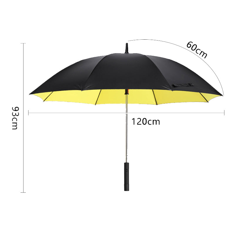 Sun Protection Parasol Foldable Fan Beach Umbrella- USB Rechargeable