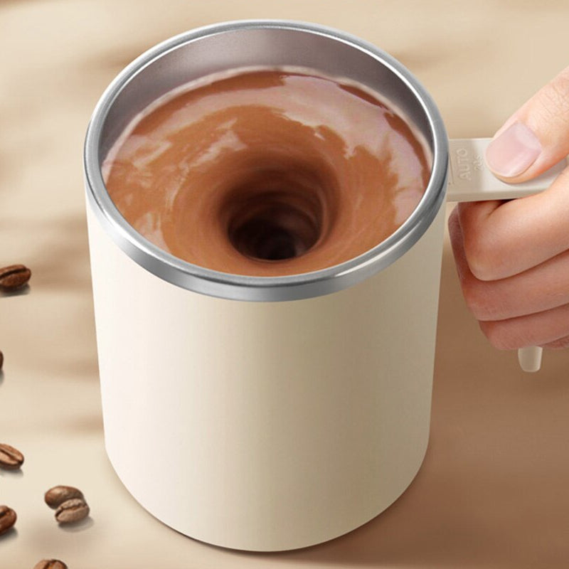 Double Layer Automatic Magnetic Self Stirring Mug- USB Rechargeable
