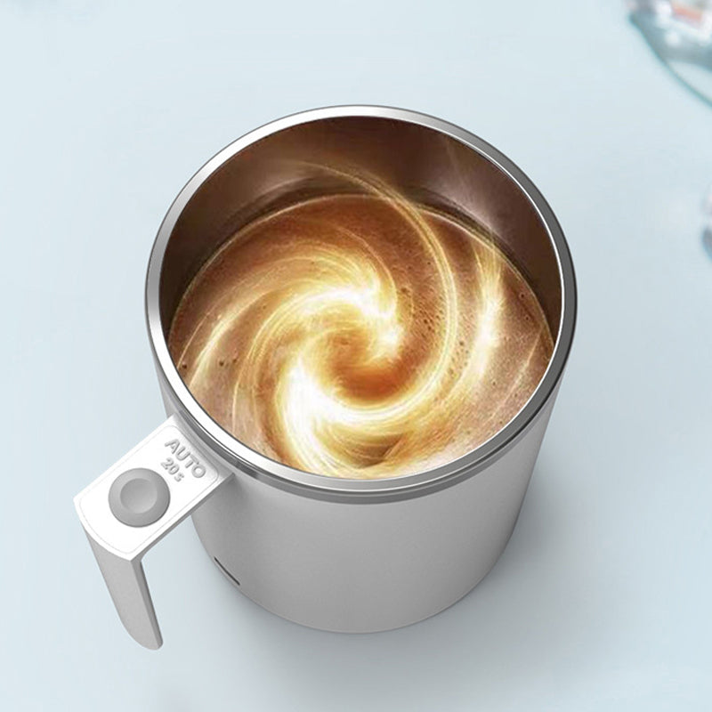 Double Layer Automatic Magnetic Self Stirring Mug- USB Rechargeable