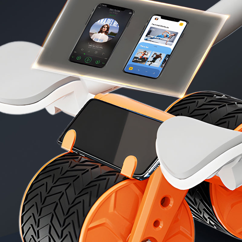 Automatic Rebound Ab Wheel Roller with Timer Exercise Equipment