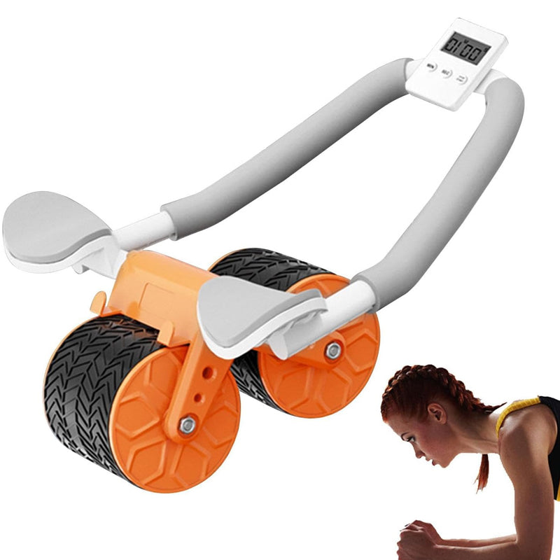 Automatic Rebound Ab Wheel Roller with Timer Exercise Equipment