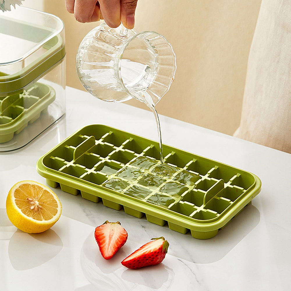 2 Layers One-Button Easy Release 64 pcs  Ice Cube Tray