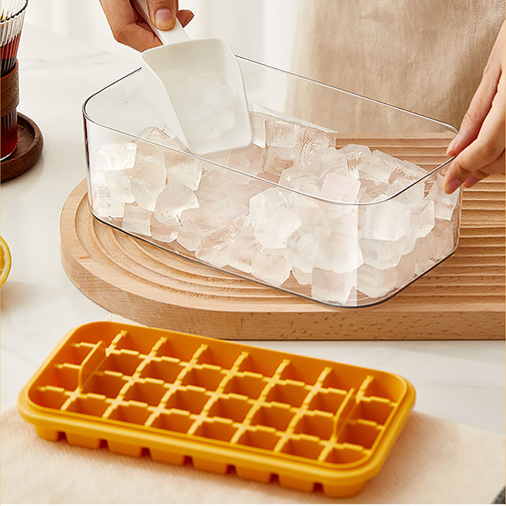 2 Layers One-Button Easy Release 64 pcs  Ice Cube Tray