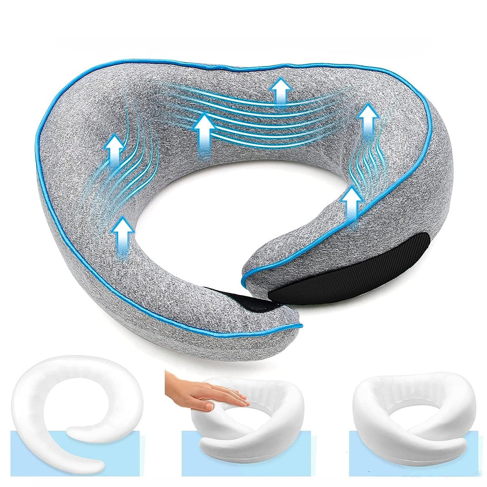 Adjustable 360° Support Travel Neck Pillow for Sleep and Rest